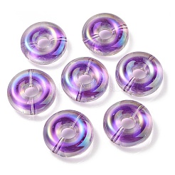 УФ-покрытие радужными переливающимися акриловыми бусинами&nbsp;OACR-P010-17D