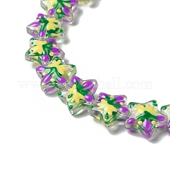 Прозрачные стеклянные бусины LAMP-K037-15B