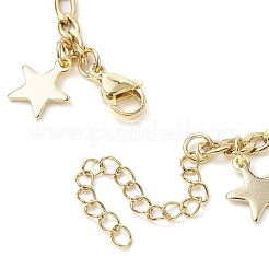 Рождественская елка Санта-Клаус сплав эмали браслеты с подвесками BJEW-TA00491