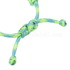 7 плетеный браслет из полиэстера и спандекса с внутренним сердечником для мужчин и женщин&nbsp;BJEW-JB12571-03