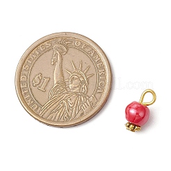 8 шт. перламутровые фарфоровые круглые подвески ручной работы PALLOY-JF04154-02