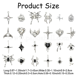 12 шт. 12 стиля подвески из сплава эмали и стекла&nbsp;FIND-YW0006-13