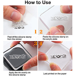 Прозрачные штампы из ПВХ с летней тематикой&nbsp;DIY-WH0631-0510