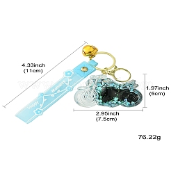 Акриловый брелок для мотоцикла с зыбучим песком KEYC-YW00057-01