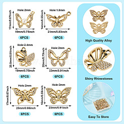 36 шт. 6 стиля подвески из сплава с УФ-покрытием FIND-TA0007-88