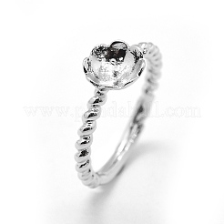 20 шт. латунных регулируемых колец для пальцев KK-SC0003-31