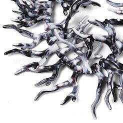 Нити бусин из непрозрачного акрила&nbsp;SACR-P033-02B