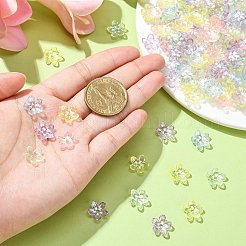 300 шт. Прозрачные акриловые бусины TACR-CJ0001-48