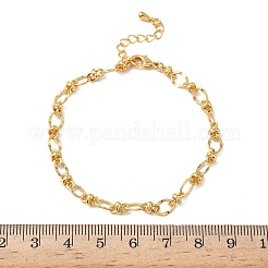Браслеты из латунной цепочки для женщин BJEW-B153-01G