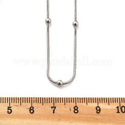 Латунные спутниковые цепочки ожерелья для женщин NJEW-D302-16P