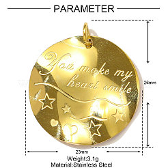 Подвески из нержавеющей стали 304&nbsp;STAS-OY001-38G