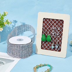 5 ярд плоской рождественской блестящей ленты с металлической проволокой OCOR-WH0070-74B