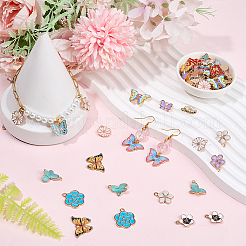 100шт 20 стиля сплава эмалевые подвески&nbsp;ENAM-BM0001-04