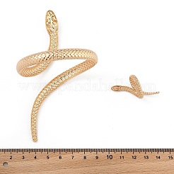 Наборы из браслетов-манжет и колец в виде змеи из сплава для женщин SJEW-R001-01KCG