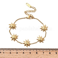 Браслеты из нержавеющей стали 304 для женщин BJEW-B151-02G