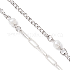 Ожерелья-лариаты из сплава бабочек NJEW-JN05693