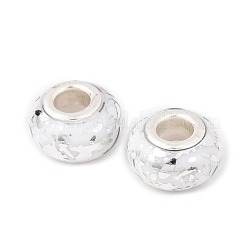 Европейские бусины-рондель из непрозрачной смолы&nbsp;RESI-Z046-03