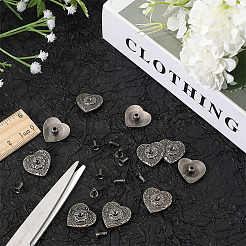 20 комплект заклепок для монет из цинкового сплава FIND-CP0001-88