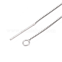 Антикоррозийное родиевое покрытие 925 удлинители цепи из стерлингового серебра STER-N016-09P