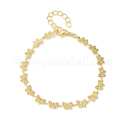 Браслеты из латунной цепочки для женщин&nbsp;BJEW-C140-07G