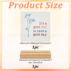 1 шт фарфоровая табличка «Это хороший день» вдохновляющий настольный арт-декор для домашнего офиса&nbsp;AJEW-AR0004-90
