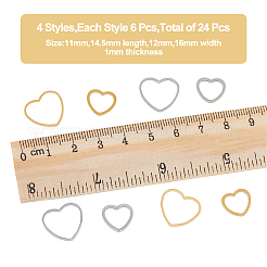 24 шт. 4 соединительных кольца из нержавеющей стали 201&nbsp;STAS-HY0001-19