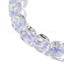 Нити из фольгированных бусин лэмпворк ручной работы&nbsp;FOIL-C002-01A