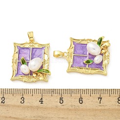 Латунь эмаль подвески KK-Z083-13G