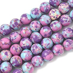 Синтетические окрашенные нити императорской яшмы&nbsp;G-D077-A01-03P