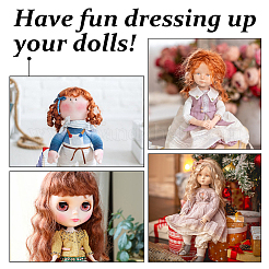 4 шт. 4 цвета высокотемпературное волокно длинная лапша быстрого приготовления вьющиеся волосы для прически кукольный парик волосы DOLL-DC0001-03