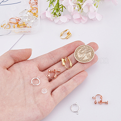 Латунный зажим на серьгах KK-SC0001-36