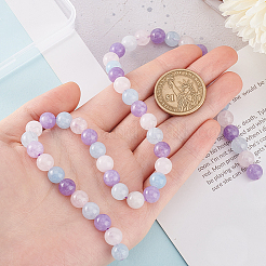 1 нить натуральных бусин из аквамарина&nbsp;G-GO0001-52