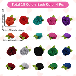 40 шт. 10-х цветные нетканые аксессуары для цветов&nbsp;DIY-CY0001-73B