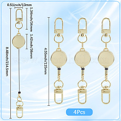 4 шт. прочные выдвижные застежки для брелка из сплава FIND-SC0016-49G