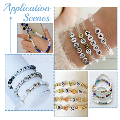 1000 шт. Непрозрачные акриловые бусины OACR-PA0001-34B