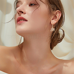 8 шт. 2-цветные ионно-покрытые (IP) латунные подвески с микропаве из кубического циркония&nbsp;KK-DC0002-91