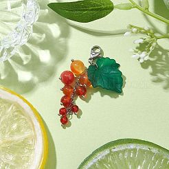 Подвески из натурального сердолика из винограда HJEW-TA00266-02