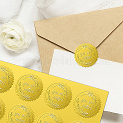 12 лист самоклеящихся наклеек с тиснением золотой фольги&nbsp;DIY-WH0451-030