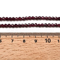 Гранат природный бисер нитей&nbsp;X-G-I341-09B-01