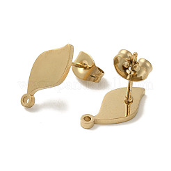 Ионное покрытие (ip) 304 нержавеющая сталь гвоздики фурнитура для сережек STAS-I206-25G