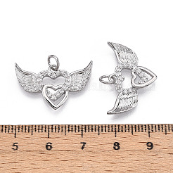 Латунные микро проложить кубического циркония подвески ZIRC-T016-03P