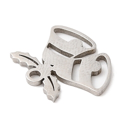 Не тускнеющие рождественские подвески из нержавеющей стали 201&nbsp;STAS-D053-06P