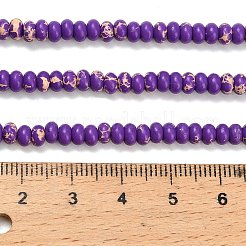 Синтетические имперские нитки из бисера яшмы G-L635-A09-4x2mm-05