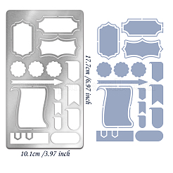 Трафареты для резки металла в стиле ретро из нержавеющей стали DIY-WH0242-286