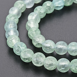 Стеклянные бусины кракле GLAA-S192-D-007E