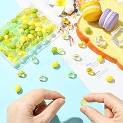 100 шт. 3 вида акриловых бусин&nbsp;SACR-CJ0001-90