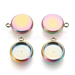 Ионное покрытие (ip) нержавеющая сталь 304 подвеска кабошон оправа STAS-K202-03D-M