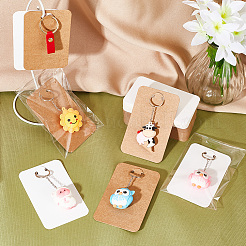 2 пакет 2-х цветных прямоугольных бумажных брелоков для демонстрации карточек CDIS-BC0001-02