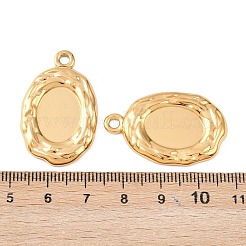 Оправы для подвесок из нержавеющей стали 304 в виде кабошонов&nbsp;STAS-D390-18G