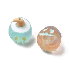 Матовые прозрачные смоляные бусины на Хэллоуин RESI-A048-01B